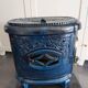 Vintage "Le Non Pareil" cast iron blue enamel pan – Upcycled to bioethanol