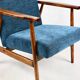 Fauteuil vintage, années 70 bleu - marine comme Lis