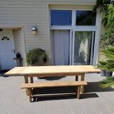 Farmhouse table with oak extensions