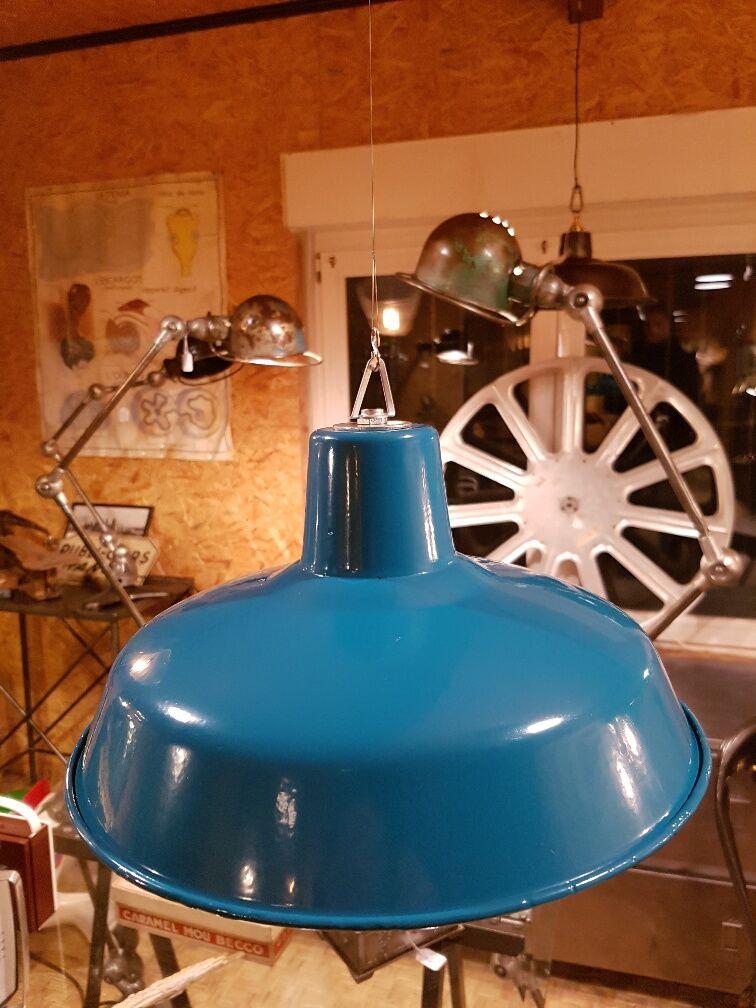Lamp shade green blue