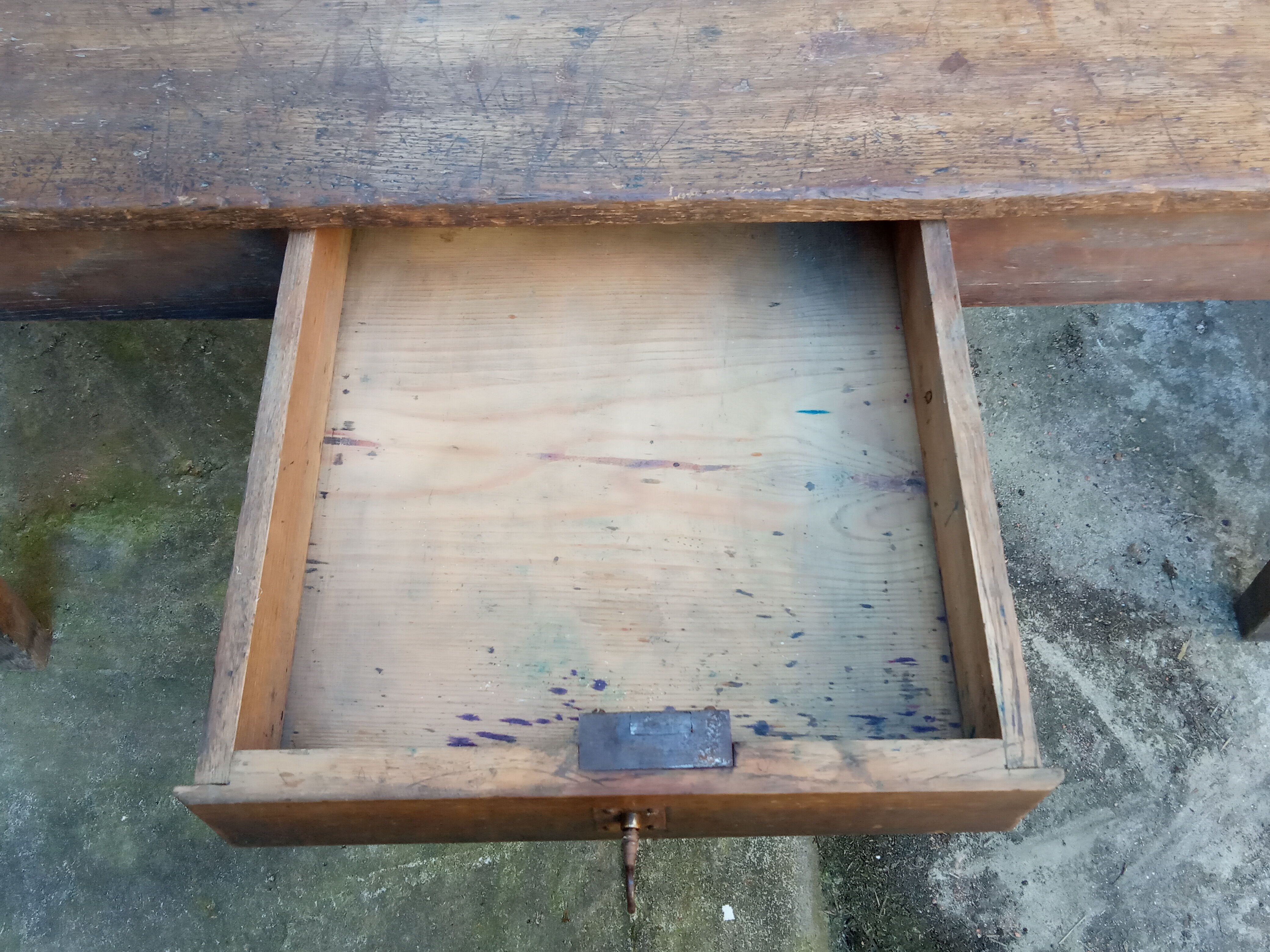 Farmhouse table 19th in oak