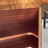 art deco sideboard in elm burl