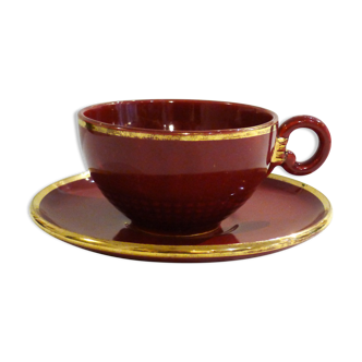 Teacup in earthenware