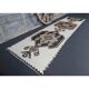 1970s Vintage Turkish Oushak Diamond Wool Runner 91x313