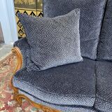 Sofa - Louis XV velvet style bench