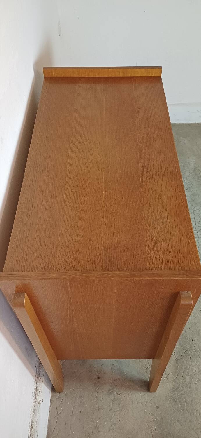 Vintage chest of drawers with compass feet