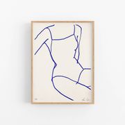Silhouette féminine, sérigraphie en édition limitée