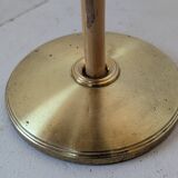 Bamboo and brass floor lamp