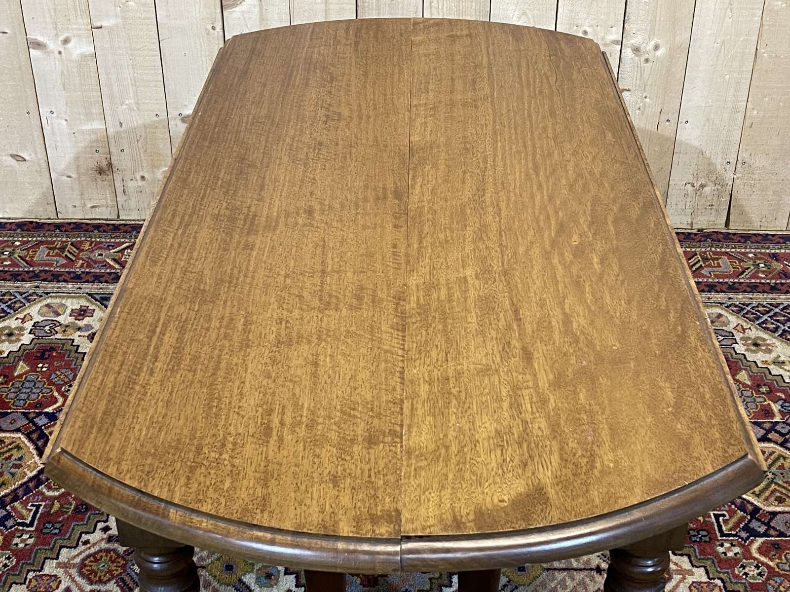 Louis Philippe style 8-foot mahogany table, beautifully made in the 1970s