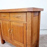 Buffet billot meuble de métier ancien