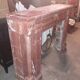 Fireplace columns in red marble of Languedoc and dating from the end of the XIX century