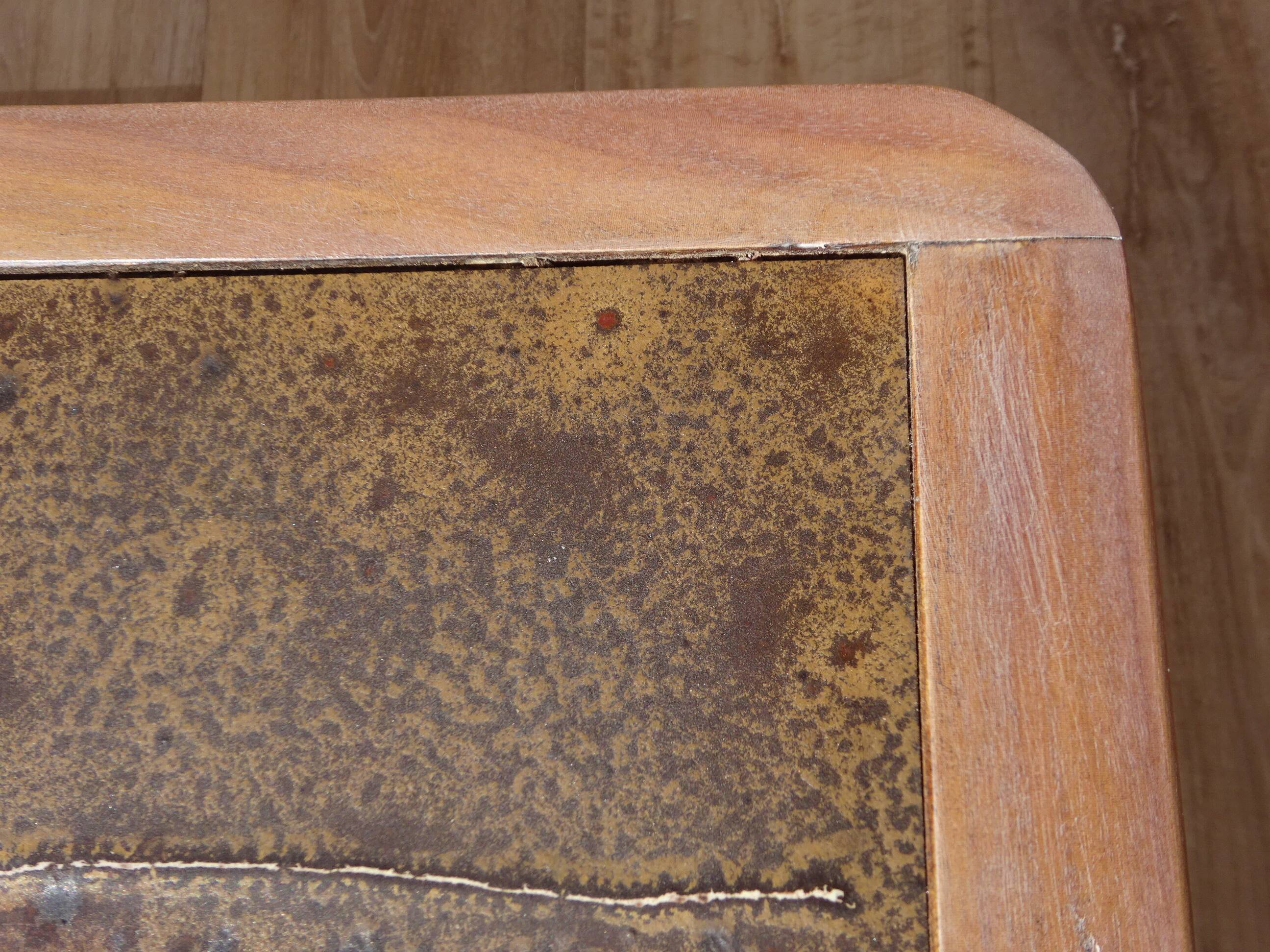 Vintage coffee table, Vallauris ceramics, signed J.d'Asti