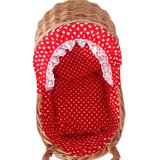 Wicker doll stroller