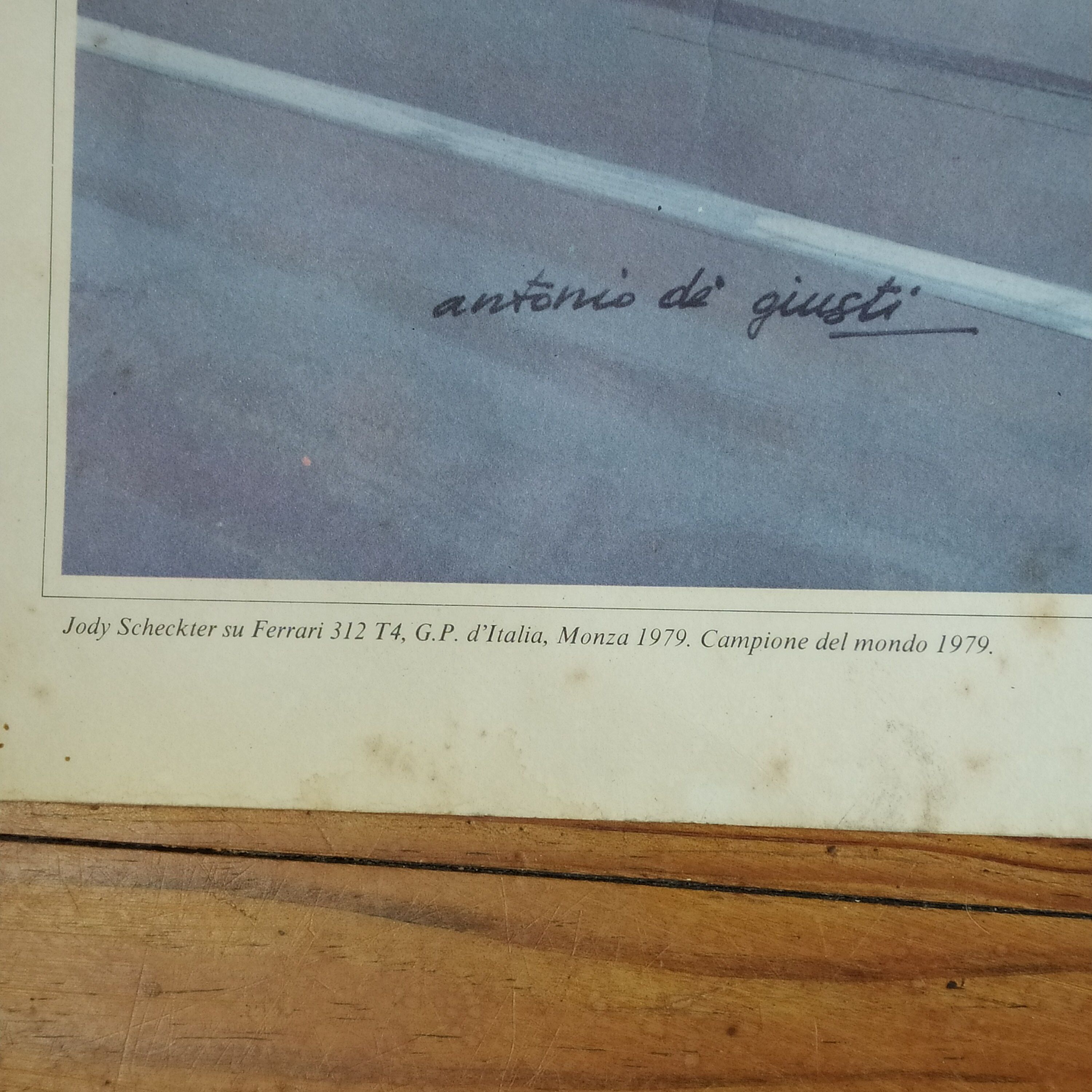 Affiche d'art signée de Guisti Ferrari à Monza 1979