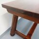 Brutalist rectangular dining table by Georges Robert in pine wood.