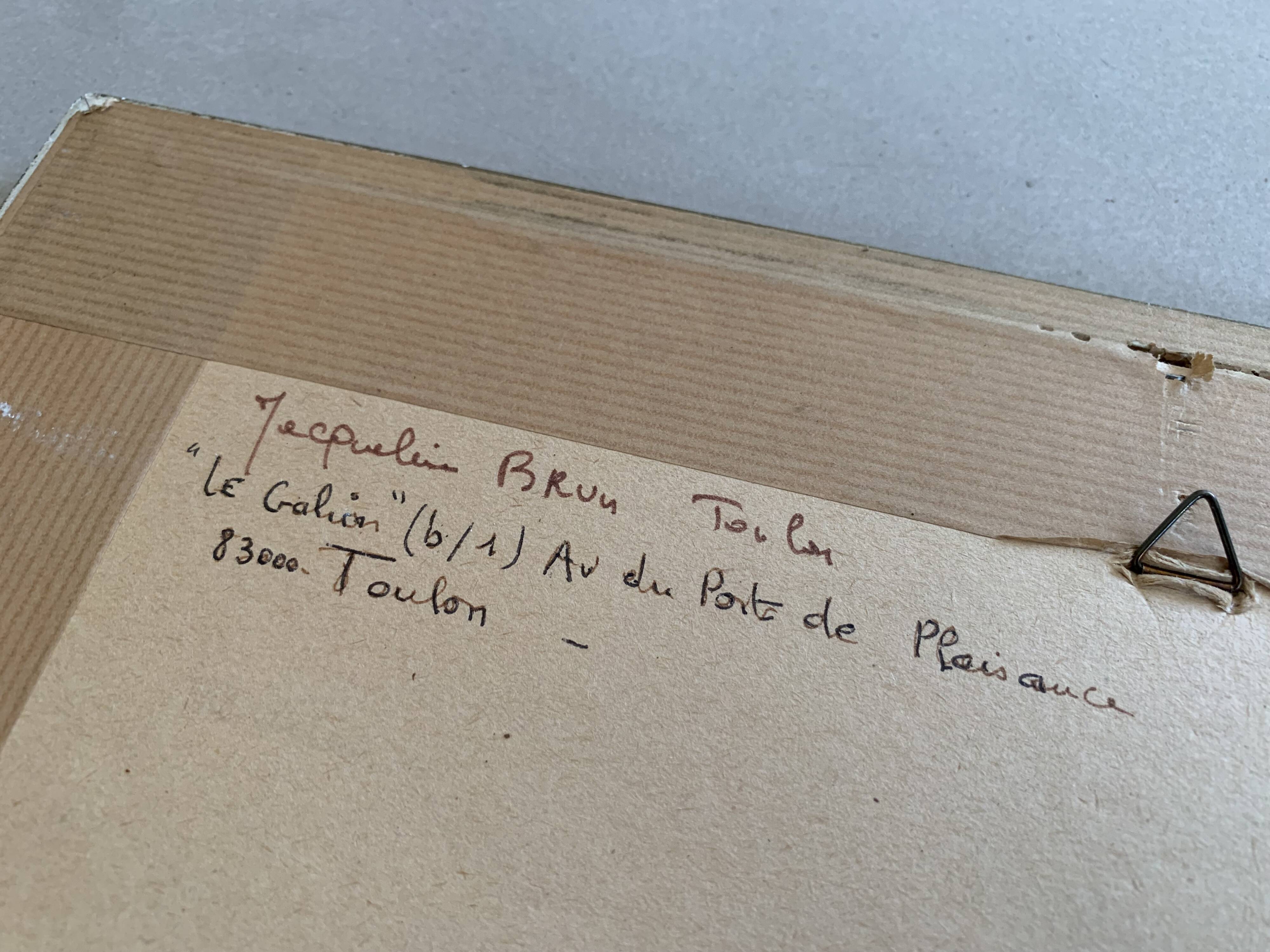 Painting signed Jacqueline Brun