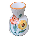 Vase 15cm ceramic flower Italy Numbered vintage floral pattern old handmade