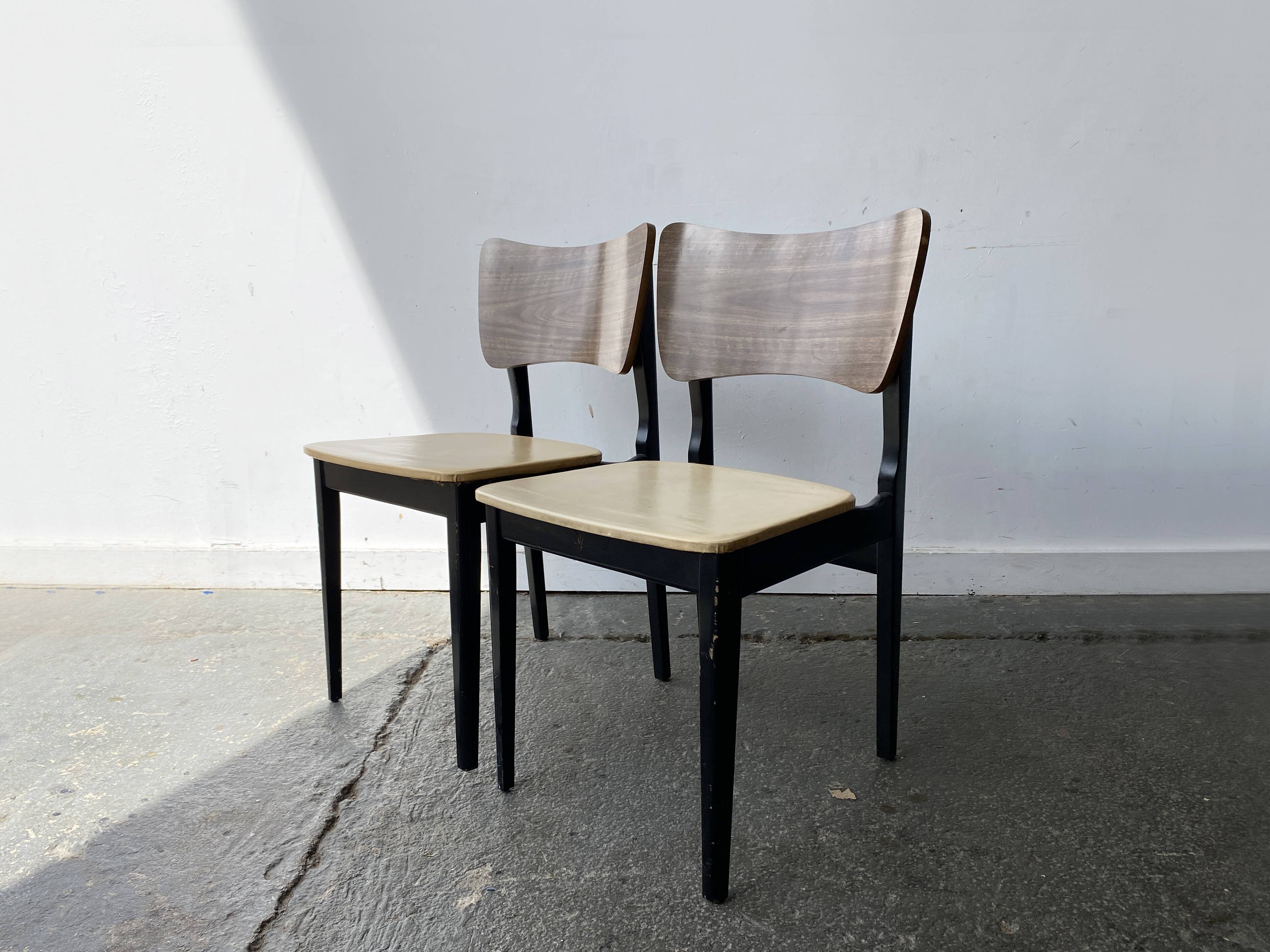 Pair of Mid-Century vintage retro Dining Chairs