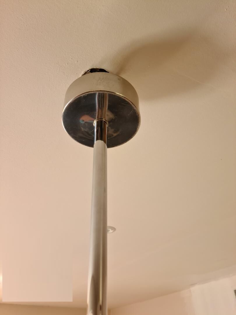 Hanging lamp signed Pierre Cardin