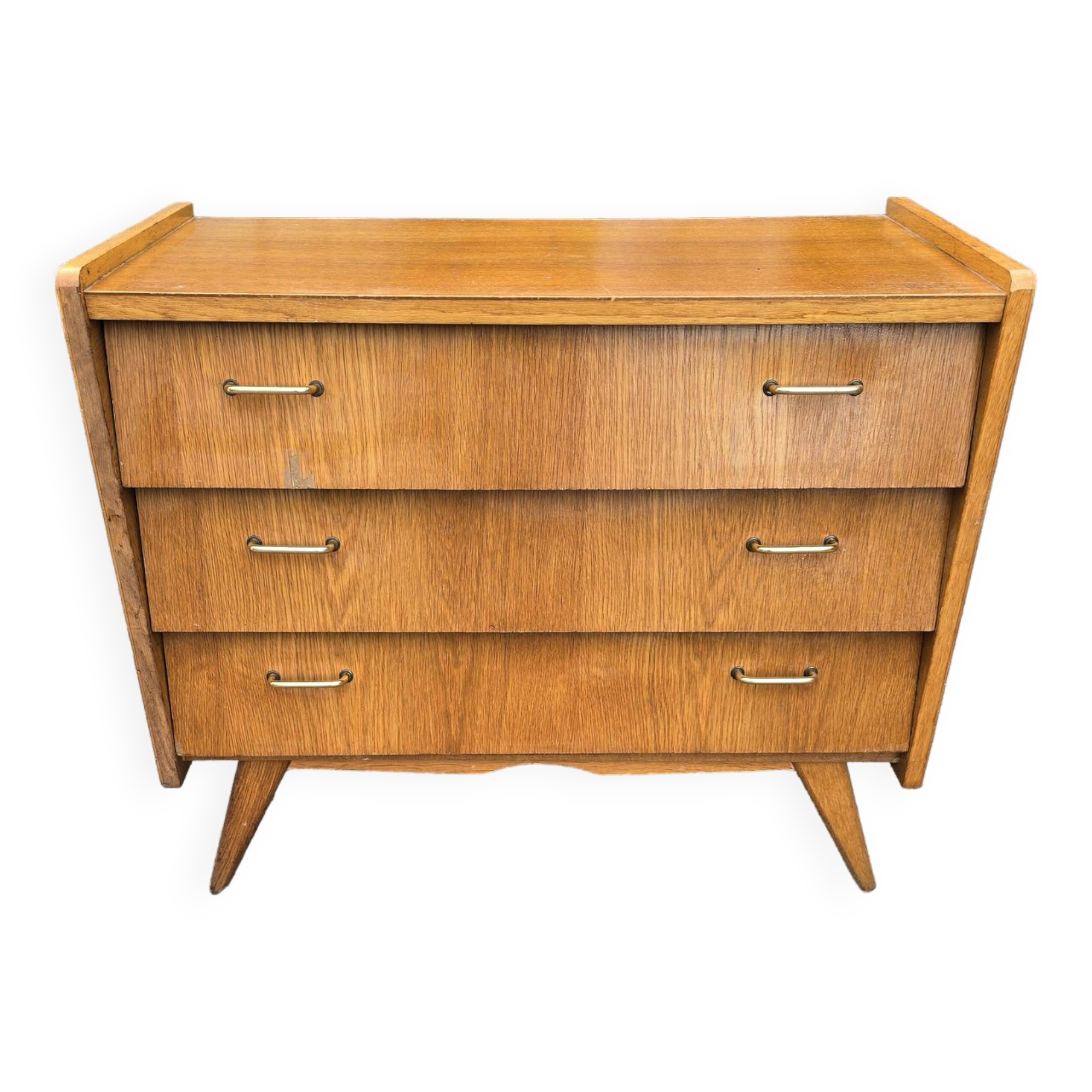Vintage 60s oak chest of drawers