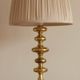 Single Swedish Brass Bobbin Table lamp