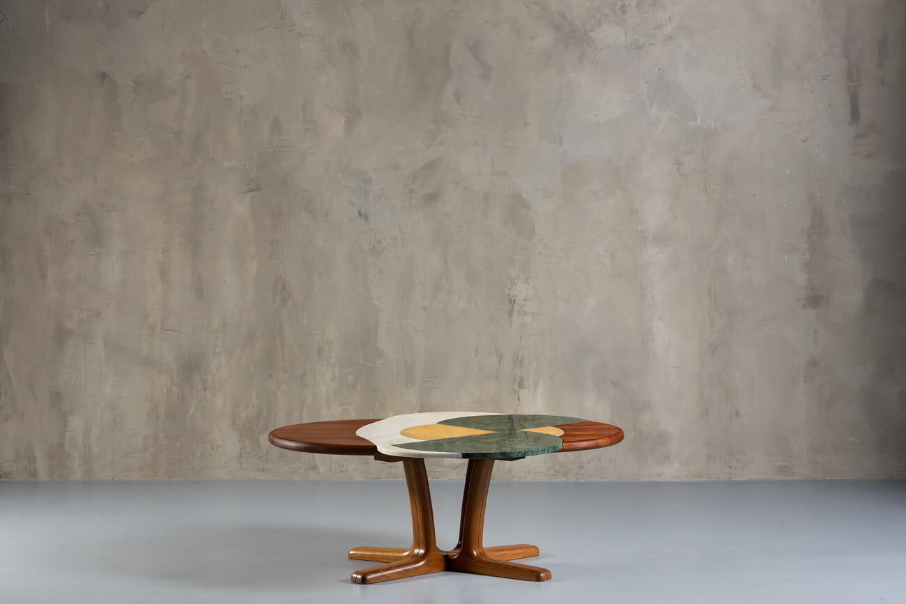 Kamikaze Egg Marble Coffee Table by Corina Olaru, Romania, 2023