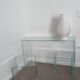 Console glass Akante and nesting side tables