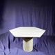 Table basse en travertin pied acier