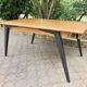 Large table with compass legs. Italian design 1960