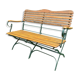 Banc de jardin vintage fer forgé et bois