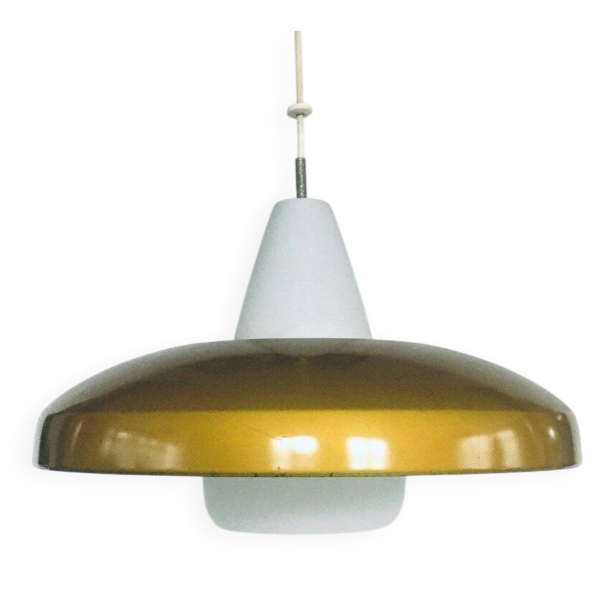 Mid-Century Modern Dutch Pendant Lamp attributed to Philips, 1950s