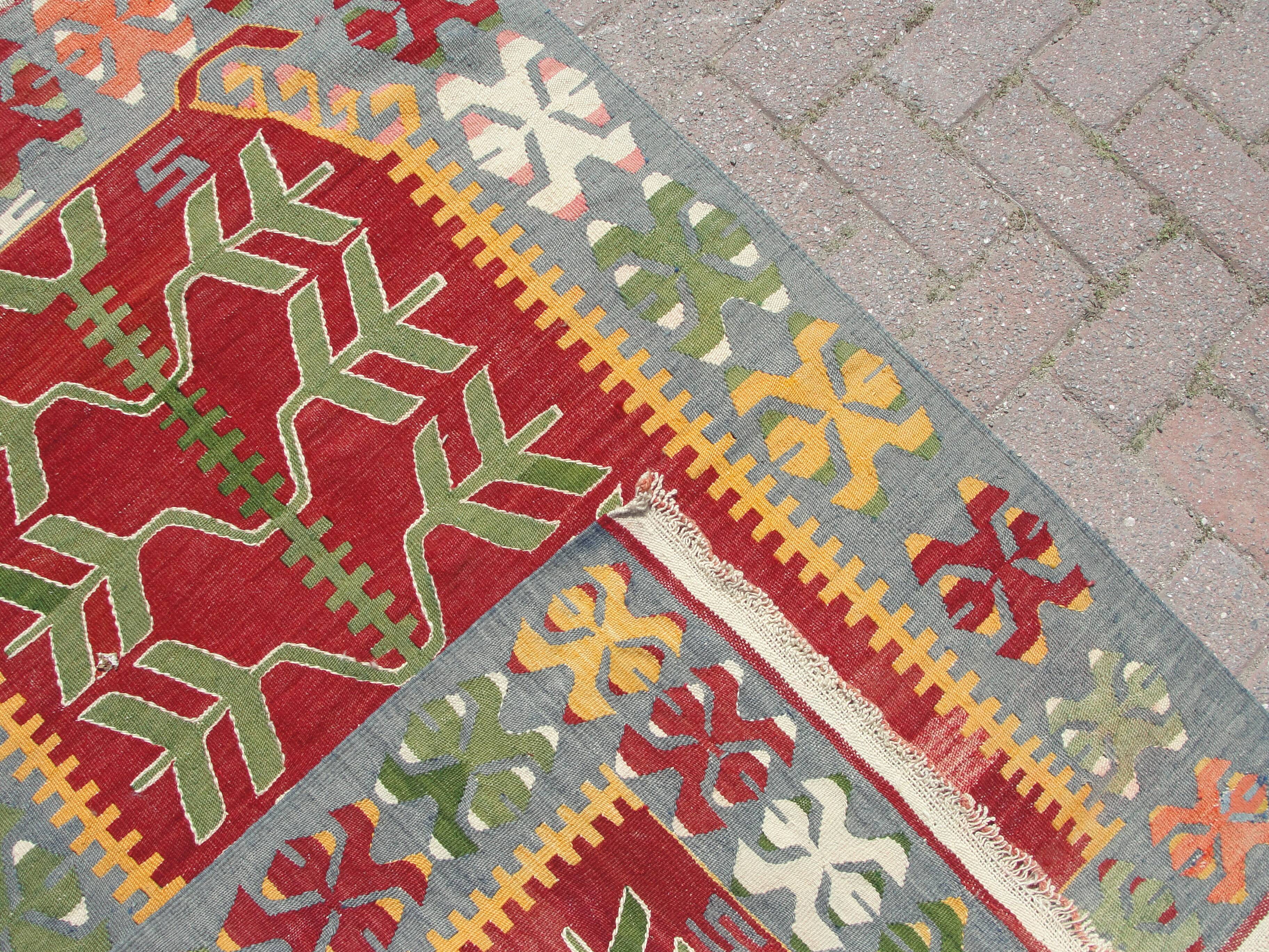 Handmade Small area kilim rug