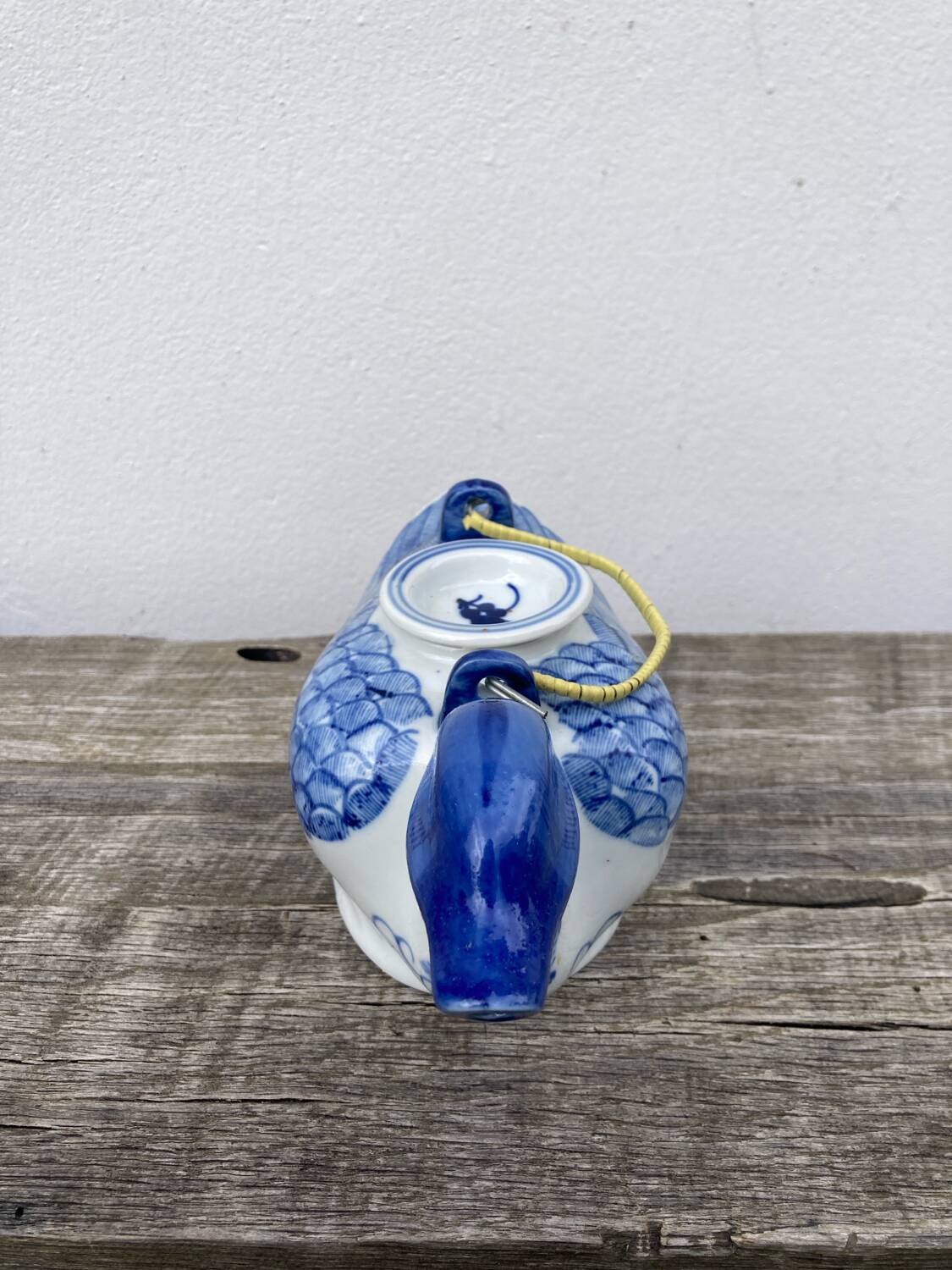 Chinese blue duck teapot