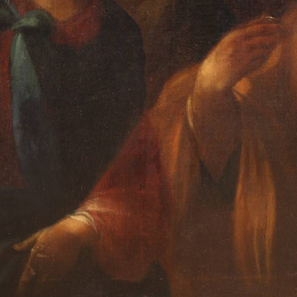 Great Italian painting from the 17th century, the Tribute Money
