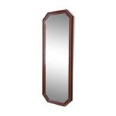 Miroir vintage octogonal en bois massif, rétro salle de bain salon couloir