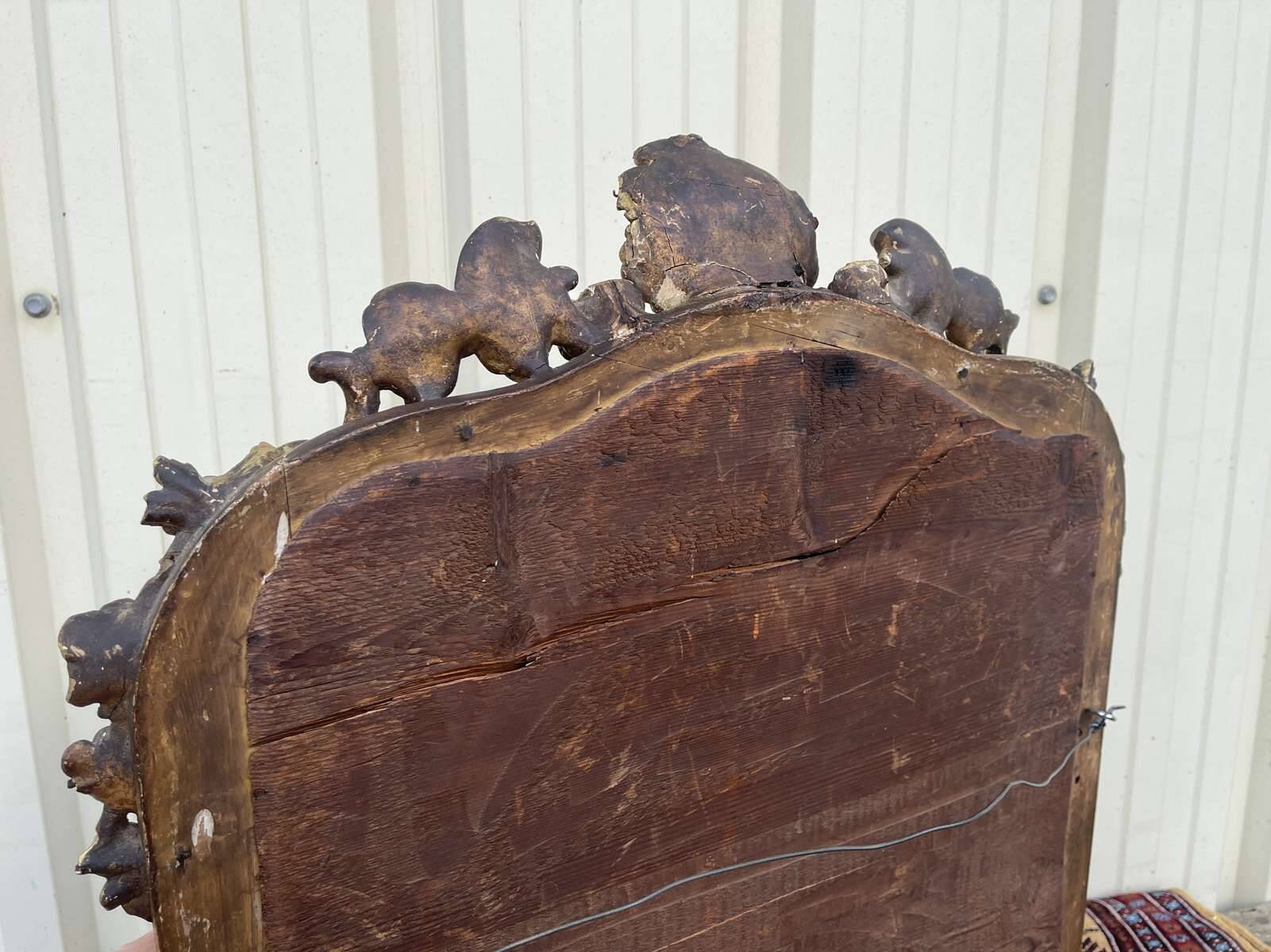 Louis XV mirror, early 19th century, restored.