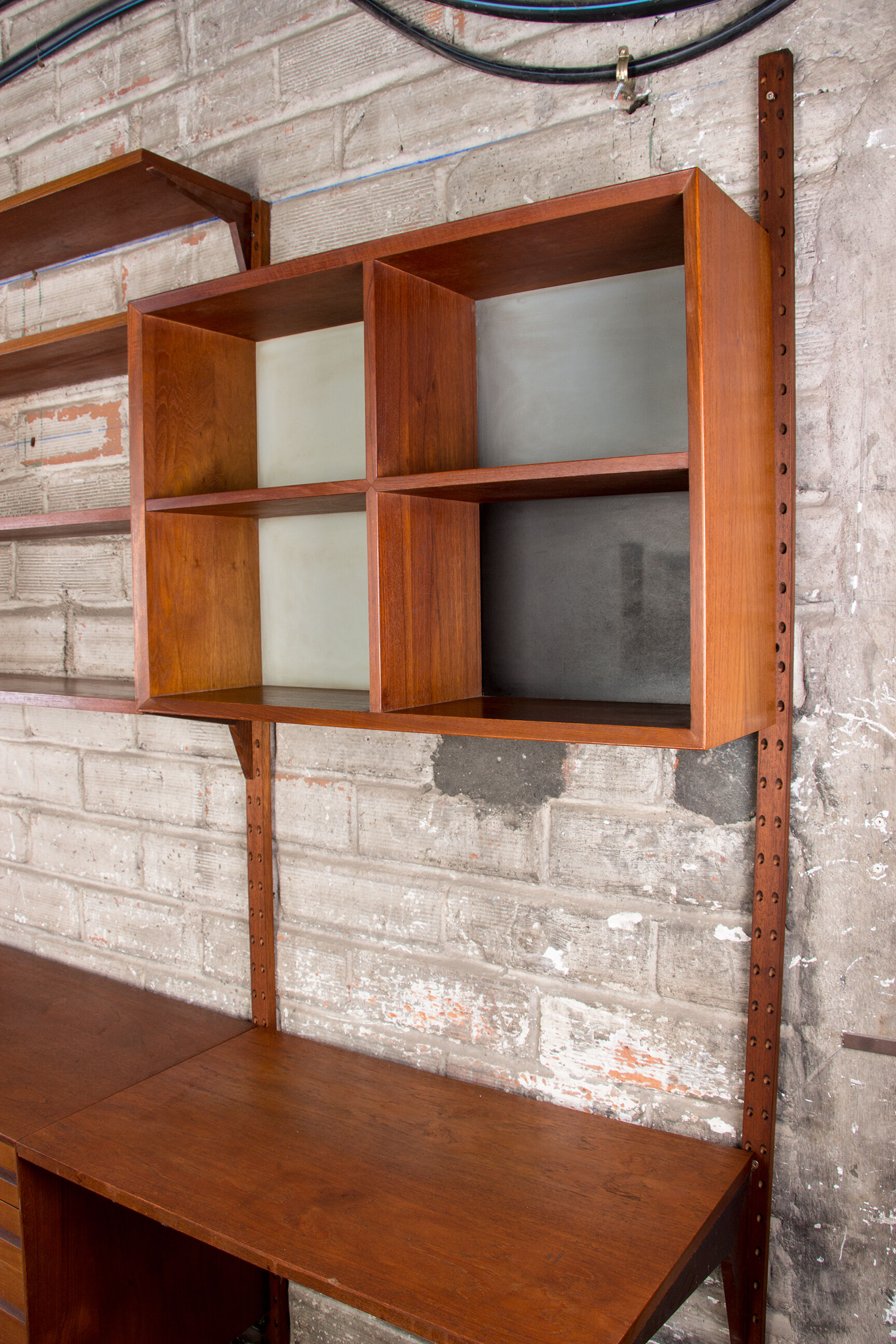 Danish modular teak shelf by Poul Cadovius 1960