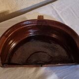 Set of 2 cooked potatoes in glazed earthenware