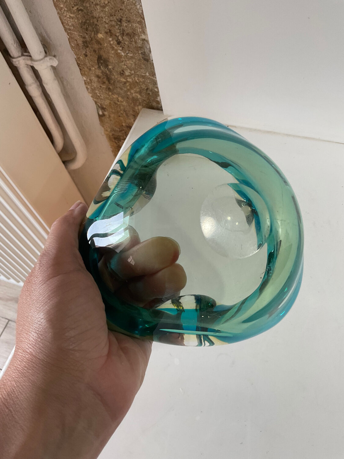 Ashtray vintage murano glass pocket 1950/1970
