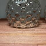 Pair of vintage bubble globe wall lights