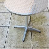 Table style bistrot terrasse en aluminium
