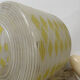 Vintage suspension 60s, 70's, white and yellow glass pop decoration
