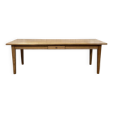 Table de ferme anglaise en pitch pin , fabrication des années 80