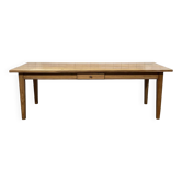 Table de ferme anglaise en pitch pin , fabrication des années 80