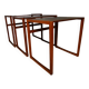 Small teak nesting tables