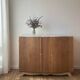 Grand buffet vintage pied moustache renové
