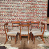Set of mahogany chairs