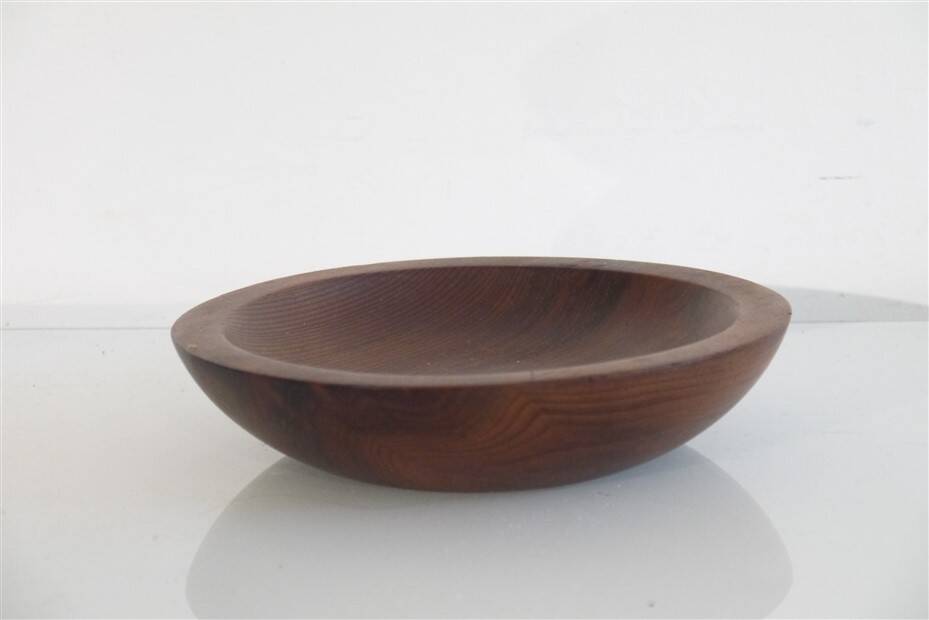 Vintage Scandinavian teak pocket emptier