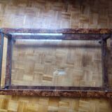 vintage elm burl coffee table