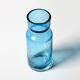 Small Vintage Blue Glass Vase / Mid-century Stylish Vase / Sweden / 1980s